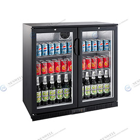 back Bar Fridge with Glass Door for Beer Beverage and Wine